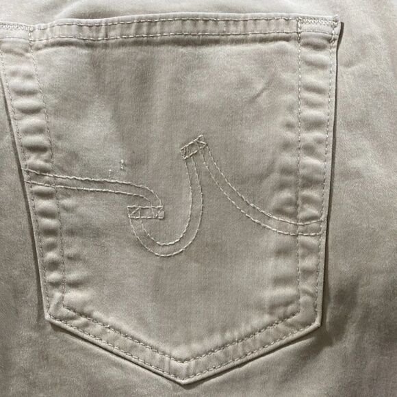 AG Adriano Goldschmied Slim Straight Khaki 5 Pkt Style Canvas Pants size 30 - Picture 9 of 12